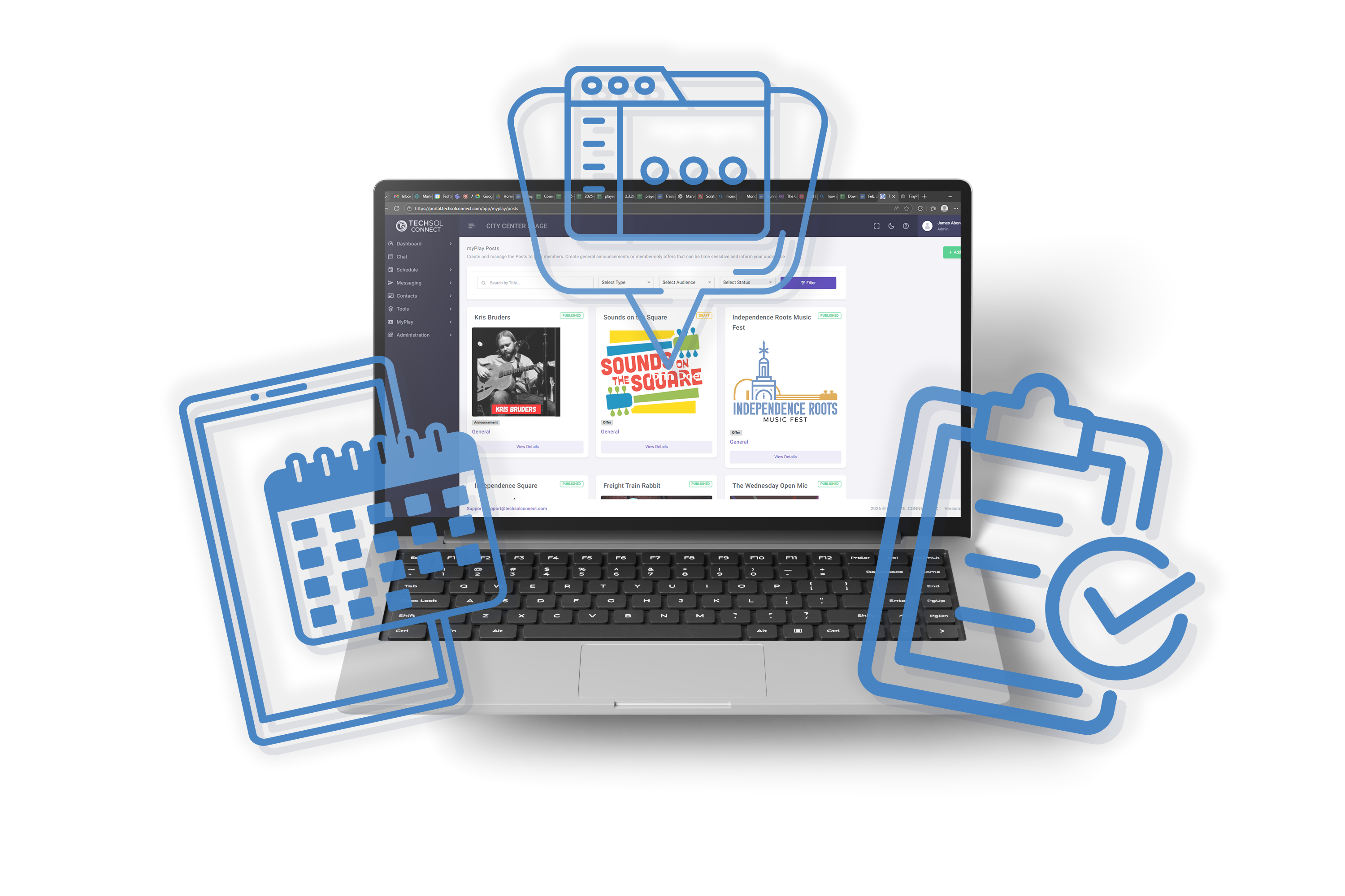 Laptop Mockup Events - 2